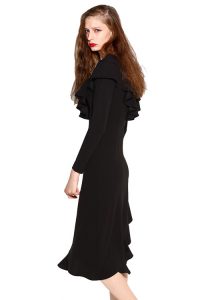 long sleeve midi dress