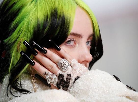 9. "Easy Billie Eilish Nail Art for Beginners" - wide 1