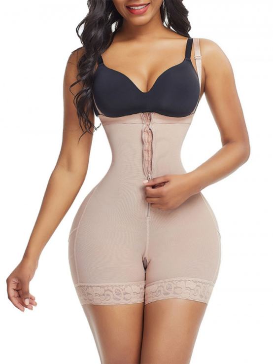 Nude Plus Size Detachable Straps Full Body Shapewear